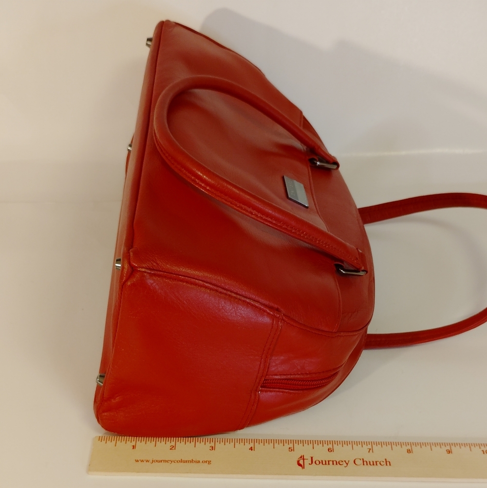 Perlina Vibrant Red Handbag - Picture 10 of 11
